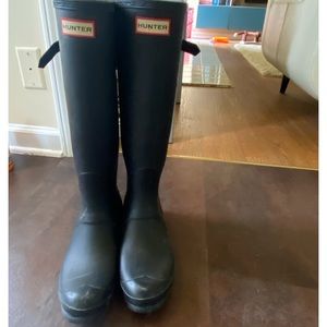 Black Hunter knee-high Rain Boots